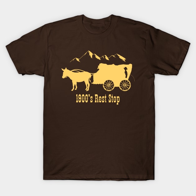 1900s Rest Stop T-Shirt by Etopix